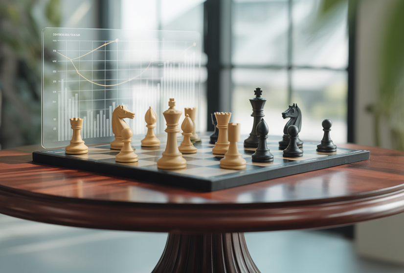 Strategic chess board